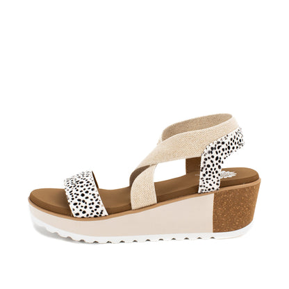Yellow Box Footwear Maldive Wedge Sandal - Cheetah