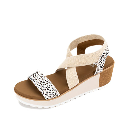 Yellow Box Footwear Maldive Wedge Sandal - Cheetah