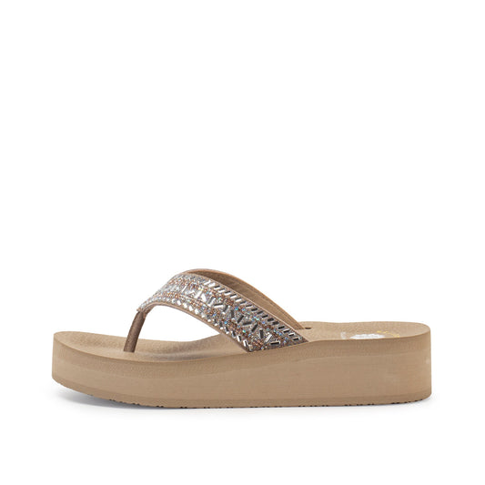Yellow Box Footwear Bryce Flatform Sandal - Taupe