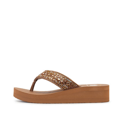 Yellow Box Footwear Laiken Wedge Sandal - Tan