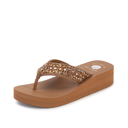 Yellow Box Footwear Laiken Wedge Sandal - Tan