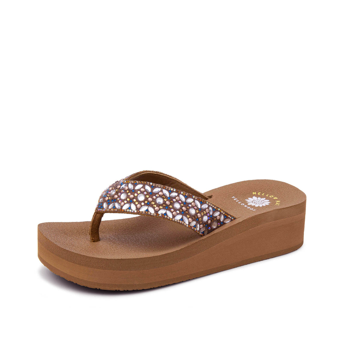 Yellow Box Footwear Penza Flatform Sandal - Turquoise Multi