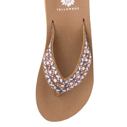 Yellow Box Footwear Penza Flatform Sandal - Turquoise Multi