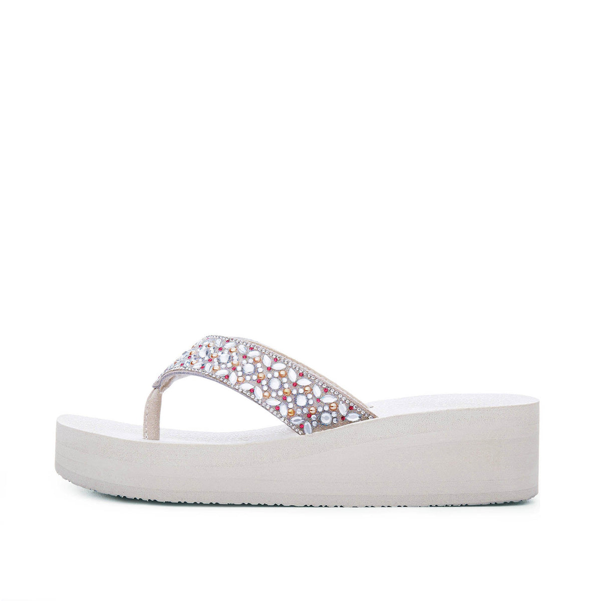 Yellow Box Footwear Penza Flatform Sandal - Turquoise Multi