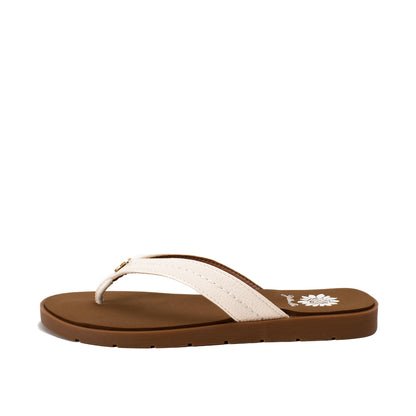 Yellow Box Footwear Fallen Logo Sandal - Ivory
