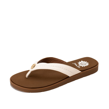 Yellow Box Footwear Fallen Logo Sandal - Ivory