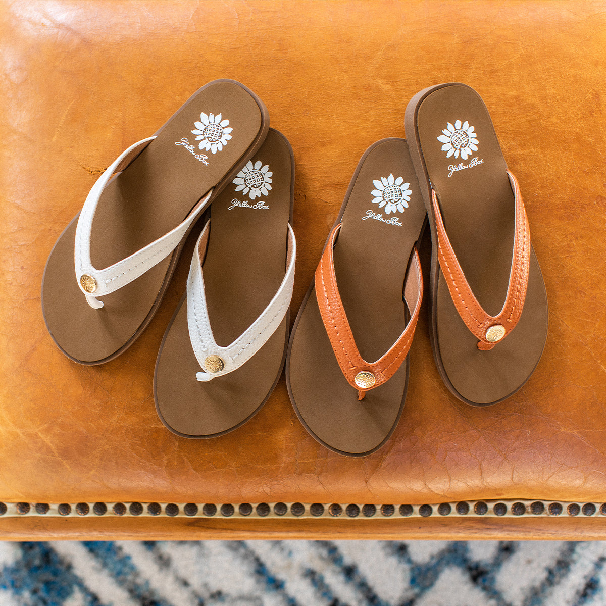 Yellow Box Footwear Fallen Logo Sandal - Ivory