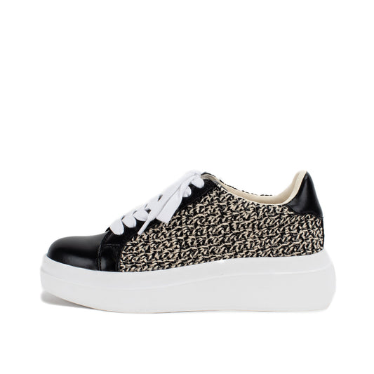 Yellow Box Footwear Eldra Flatform Sneaker - Black