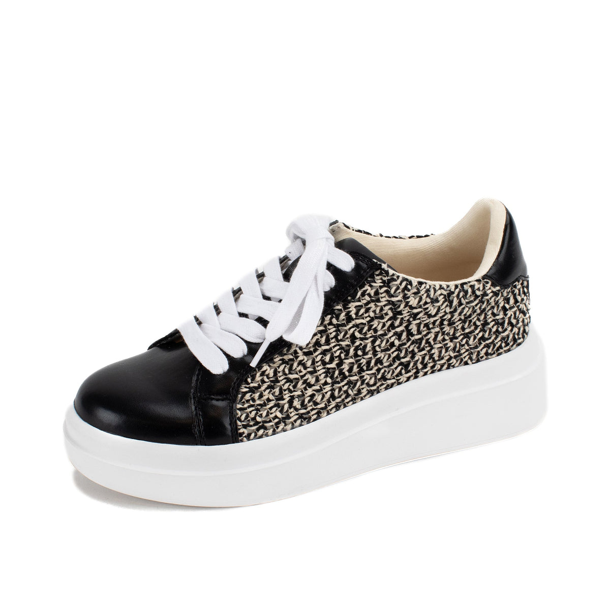 Yellow Box Footwear Eldra Flatform Sneaker - Black