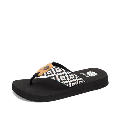 Yellow Box Footwear Filana Flip Flop - Black