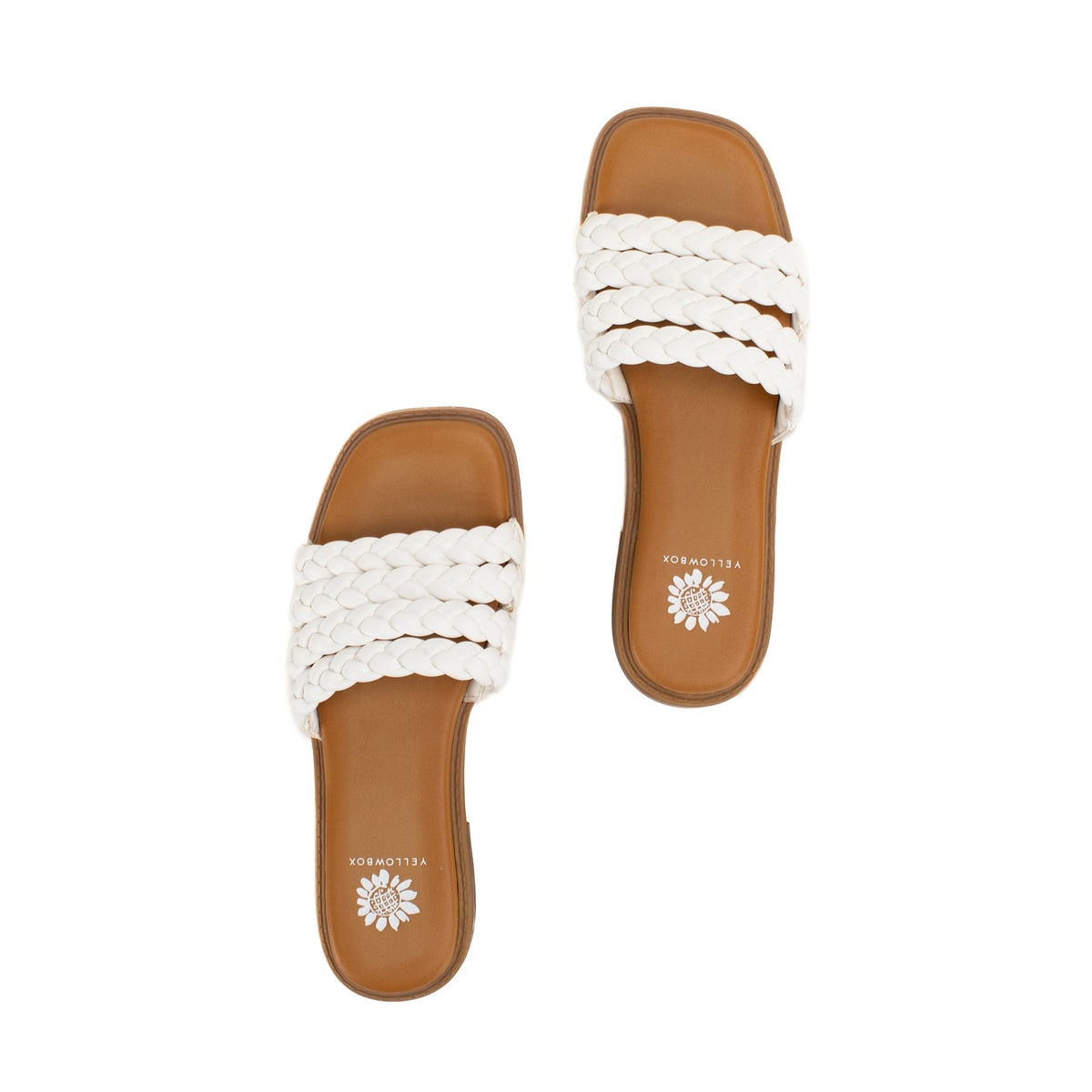 Yellow Box Footwear Santai Slide Sandal - White