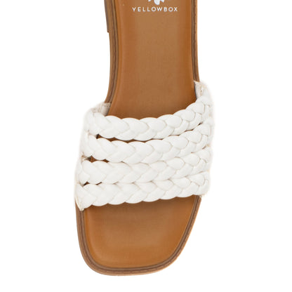 Yellow Box Footwear Santai Slide Sandal - White