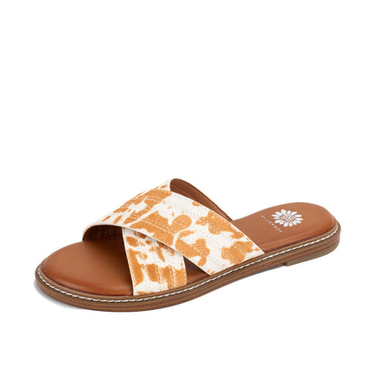 Yellow Box Footwear Linta Crossband Slide - Cow