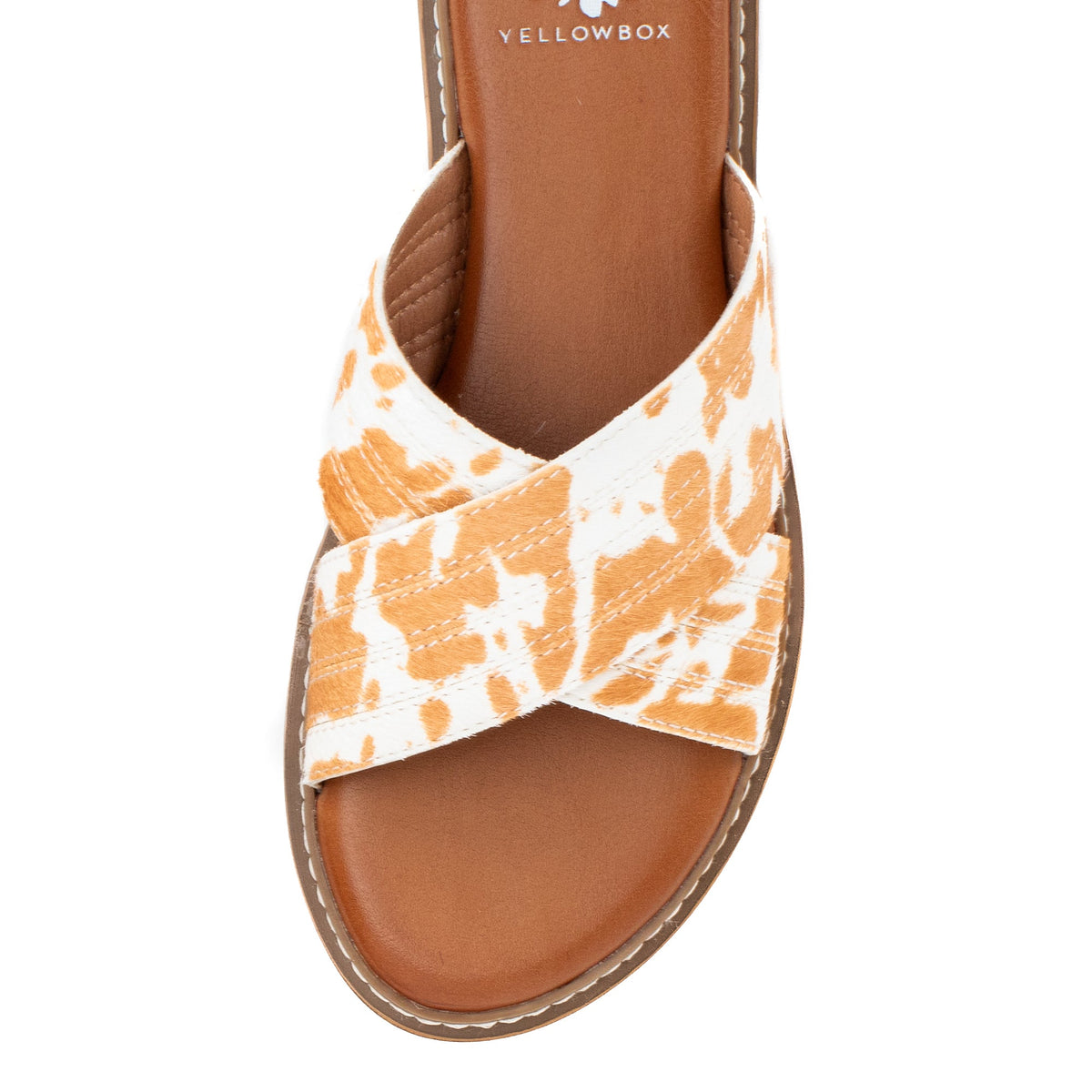 Yellow Box Footwear Linta Crossband Slide - Cow