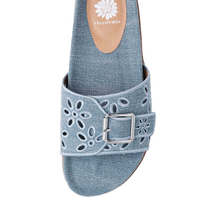Yellow Box Footwear Haisley Slide Sandal - Denim