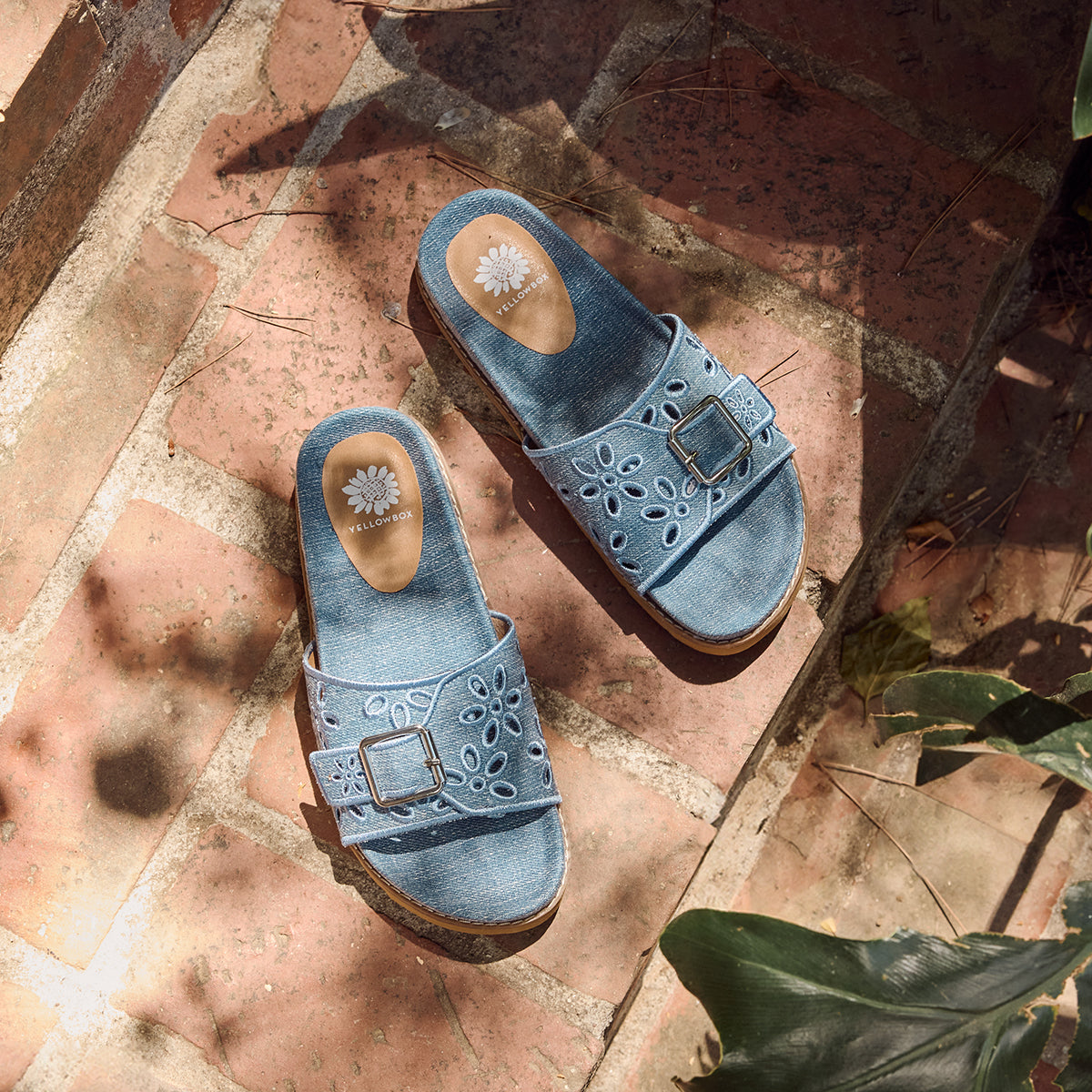 Yellow Box Footwear Haisley Slide Sandal - Denim