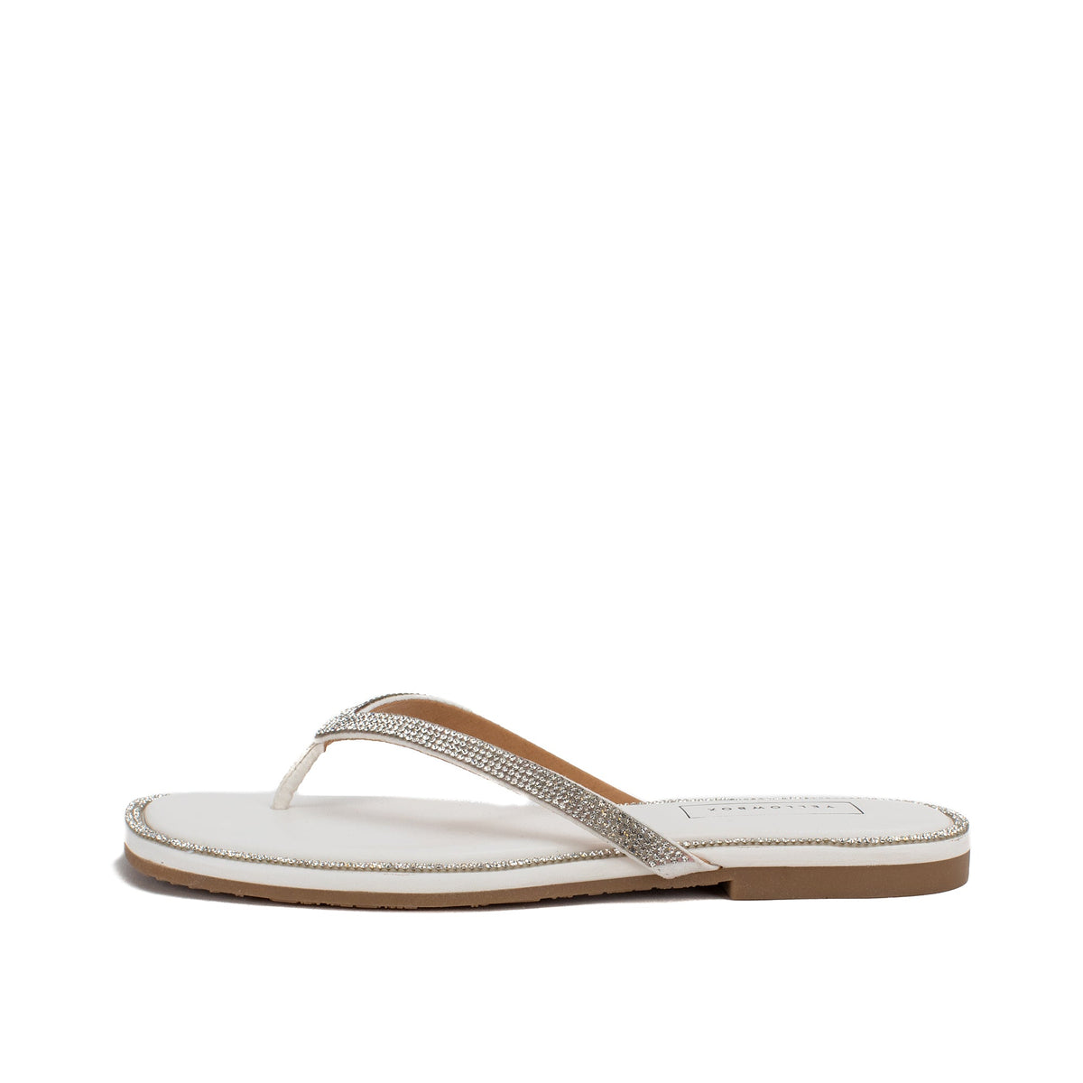 Yellow Box Footwear Danaya Flip Flop Sandal - White