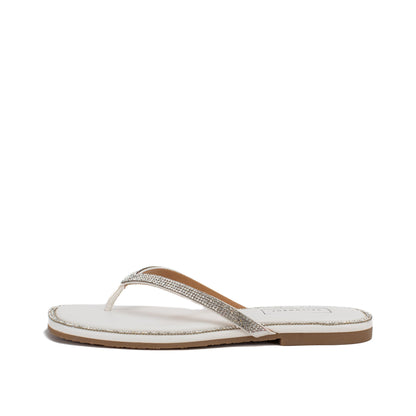 Yellow Box Footwear Danaya Flip Flop Sandal - White