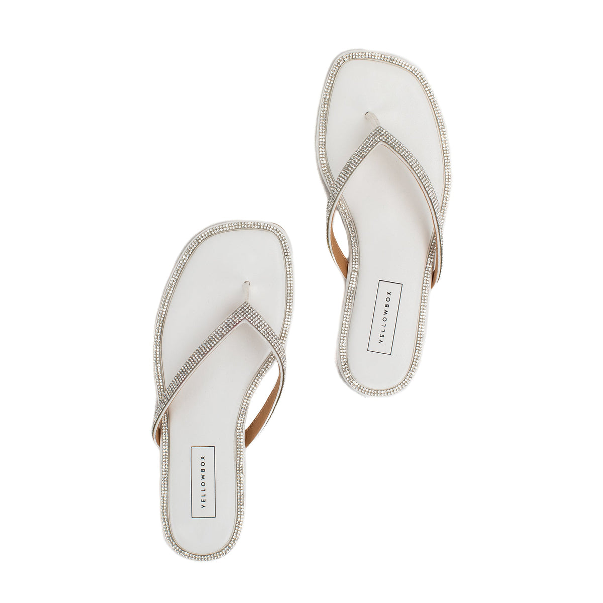Yellow Box Footwear Danaya Flip Flop Sandal - White