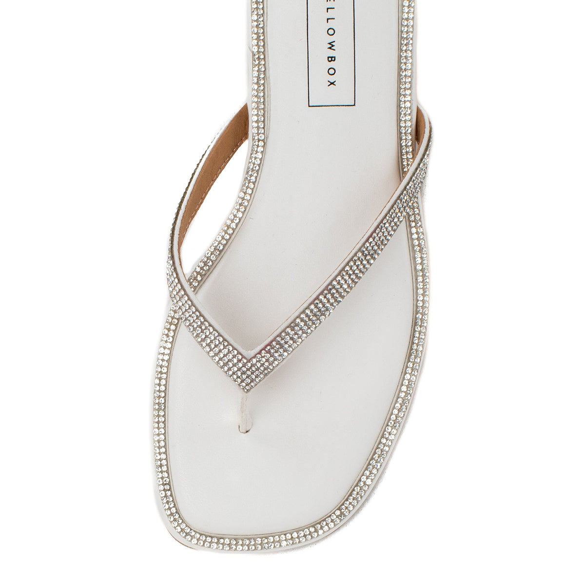 Yellow Box Footwear Danaya Flip Flop Sandal - White
