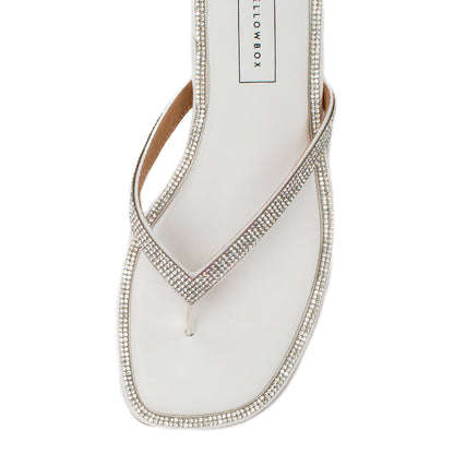 Yellow Box Footwear Danaya Flip Flop Sandal - White