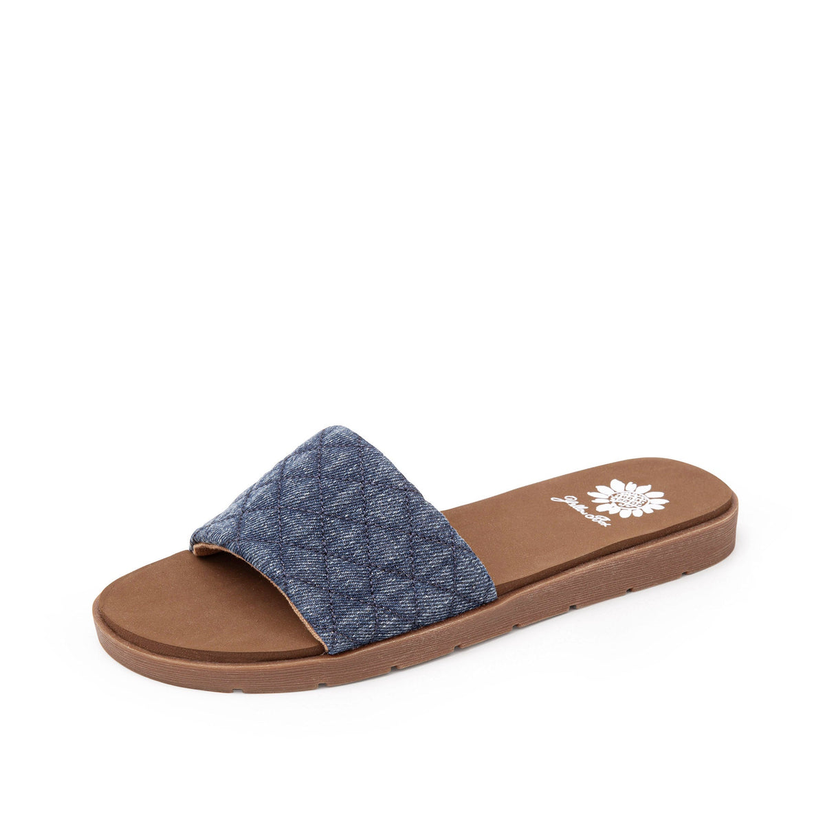 Yellow Box Footwear Fitzy Slide Sandal - Navy