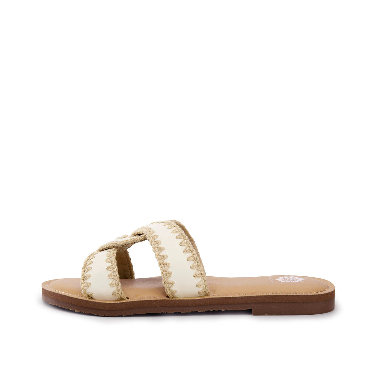 Yellow Box Footwear Dandie Slide Sandal - Cream
