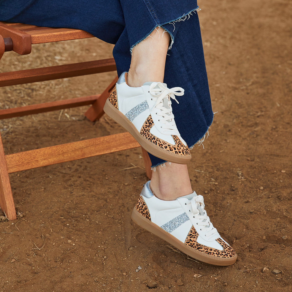 Yellow Box Footwear Zayne Lace-Up Sneaker - Leopard