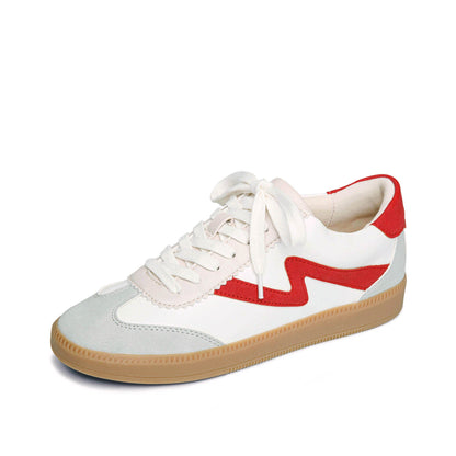 Yellow Box Footwear Zeldie Lace-Up Sneaker - Red