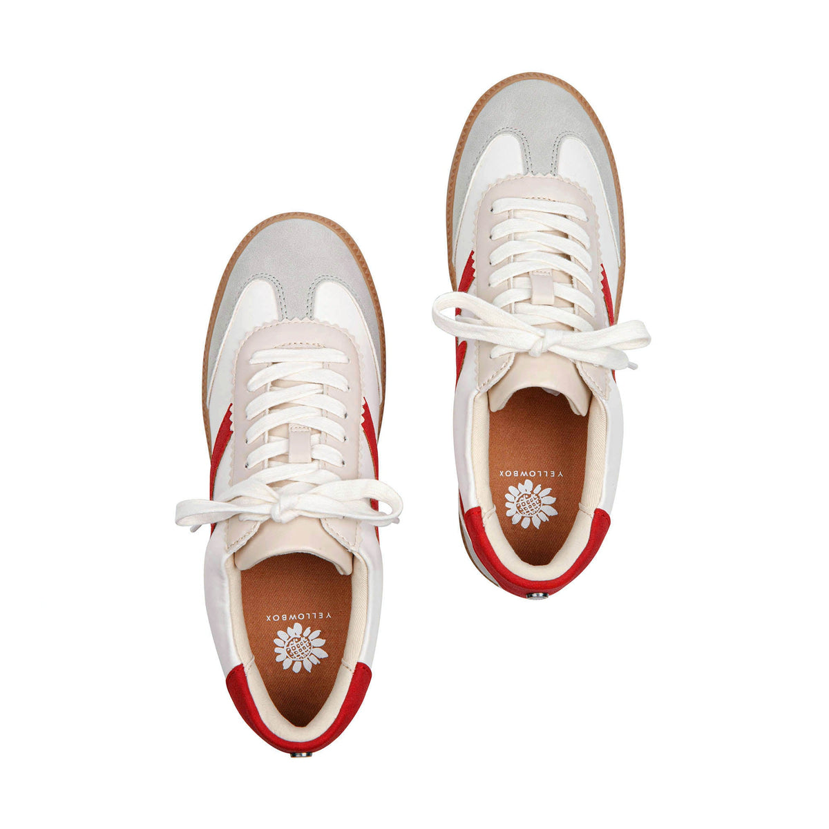 Yellow Box Footwear Zeldie Lace-Up Sneaker - Red