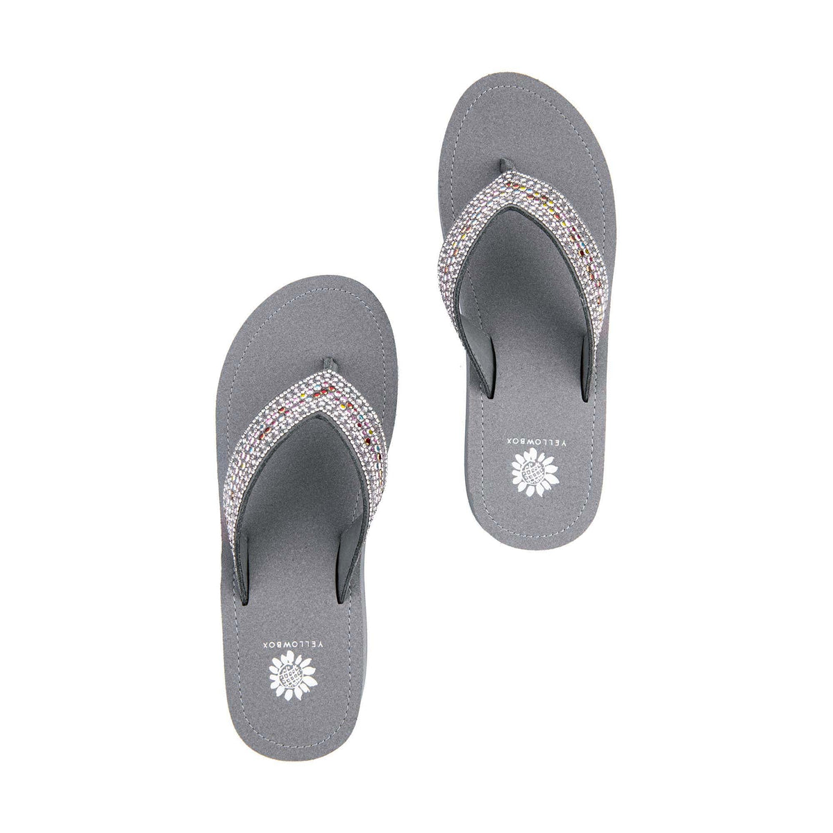 Yellow Box Footwear Terrah Wedge Sandal - Gray Multi