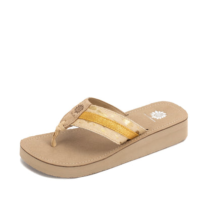 Yellow Box Footwear Jafna Flip Flop Sandal - Gold