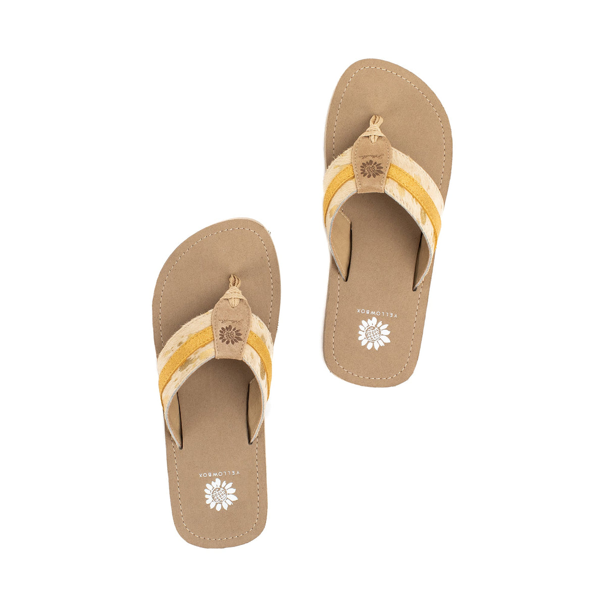 Yellow Box Footwear Jafna Flip Flop Sandal - Gold