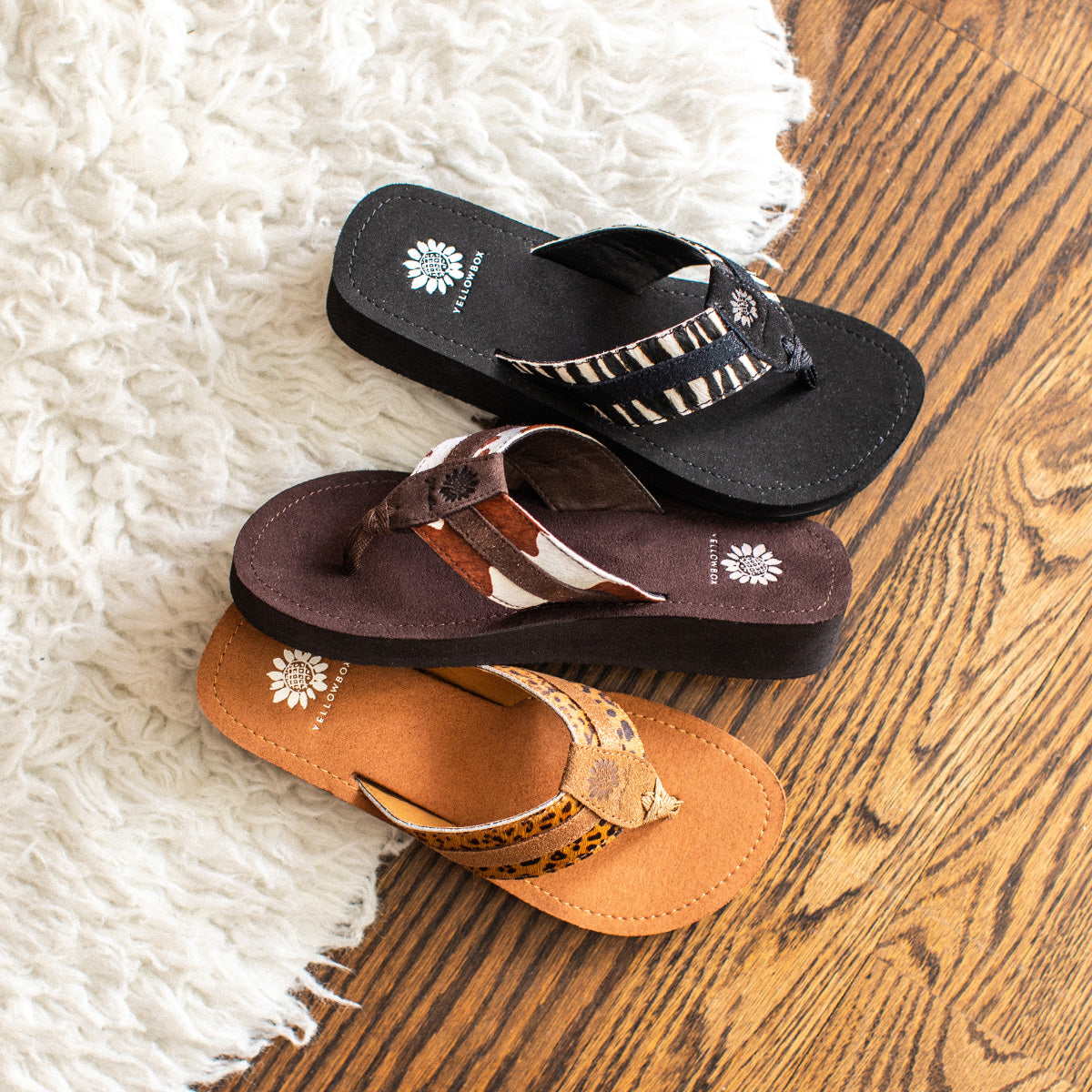 Yellow Box Footwear Jafna Flip Flop Sandal - Gold