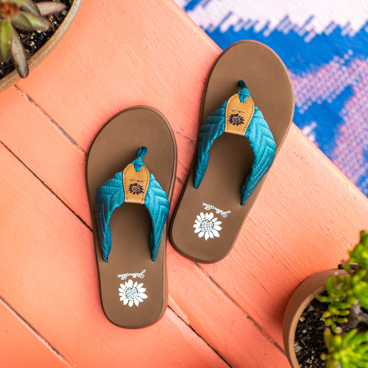 Yellow Box Footwear Grant Sandal - Teal