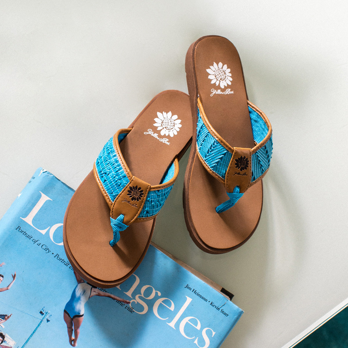 Yellow Box Footwear Fellow Flip Flop Sandal - Blue